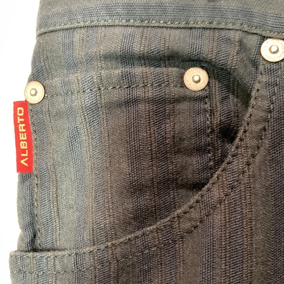 Alberto Gray Structure Stipe Pants - Picture 7 of 9